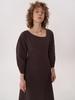 Bemon Signature V-Neck Dress_Brown