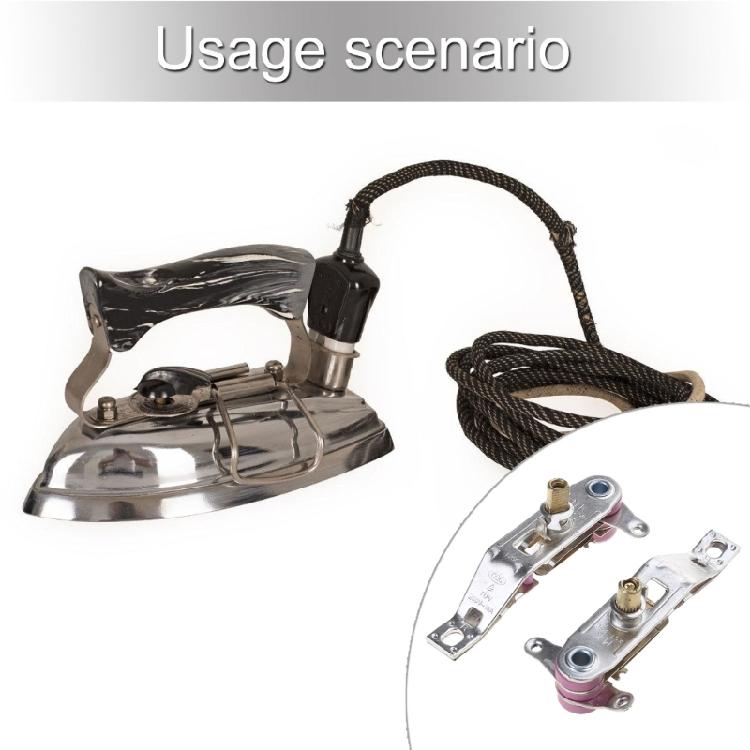 Set of 2 Garment Iron Part Travel Steamer Temp Controller Fabric Steams Iron Thermostat Switch Metal Texture for Steamer