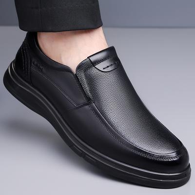 Chaussures de Marche pour Homme en Cuir Véritable Été Mocassins à Enfiler Homme Chaussures Plates Décontractées Vente Chaude Chaussures de Conduite Mocassins Simples pour Affaires
