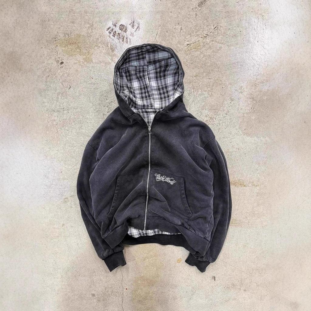 Herren 2025 Herbst Kariert Unifarben Vielseitig Mode Hoodie