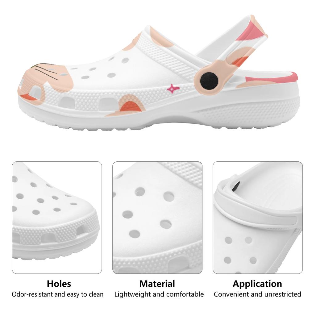 Colorful Pattern EVA Clogs for Women Men Easy Clean Lightweight Slip On Casual Footwear Soft Sole Summer Sandals Leisure Wear
