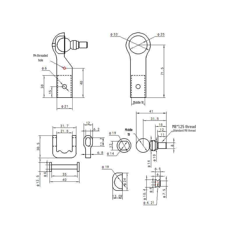 Universeller Kugelkopf-Sortiergreifer für industrielle Parallelroboterarme