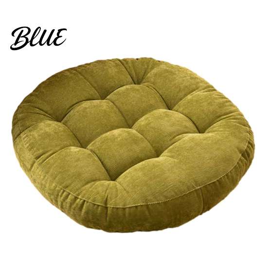 Breathable Meditation Mat Inch Ultra Round Chair Corduroy for Yoga Cushion 16.5 Soft Seat Pad Ergonomic Support Long Sitting