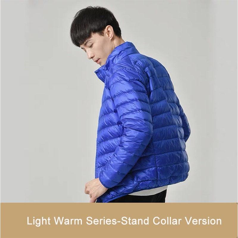 New Men's Ultra Lightweight Packable Down Coat Comfortable Windproof Waterproof Coat Men Soft Comfortable Jackets Plus Size