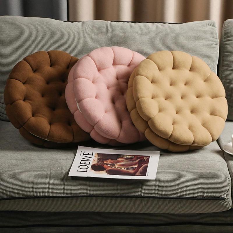 Cute And Creative Japanese Style Cookie Pillow For Office Nap And Sofa Decor