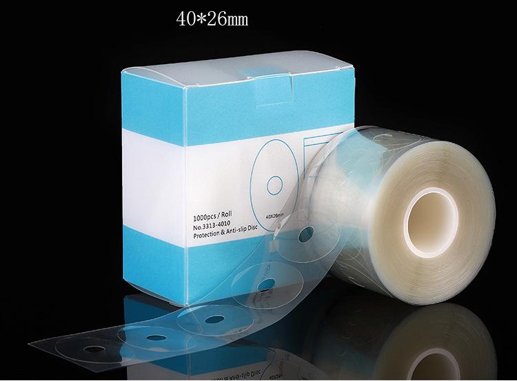 2024 Transparent Lens Blocking Pads Anti-Slip Sticker for Optical Glasses CE Certified White Blue Red 1000 Pads/Roll