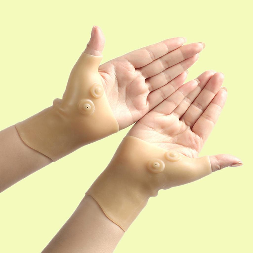 1 szt. Wsparcie nadgarstka Sportowa osłona dłoni Trwałe Fitness Paski magnetyczne Rękawice silikonowe do terapii magnetycznej Rękawice ochronne na nadgarstek