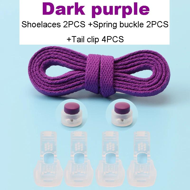 New No Tie Shoelace Classic Flat Shoelaces Bread Buckle Lock Shoe Laces for Sneakers Kids Adult Quick Lace for Shoes Accessories