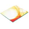 Glass Kitchen Cutting Board With Red Abstract Graphic 60X52 Cm