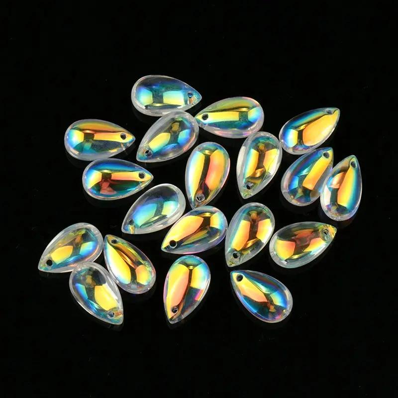 Super shiny 8x14mm drop shape crystal beads Austria glass drop beads Spacer beads for Jewelry DIY  jewelry accessories 28pcs/lot 8x14MM-28PCS