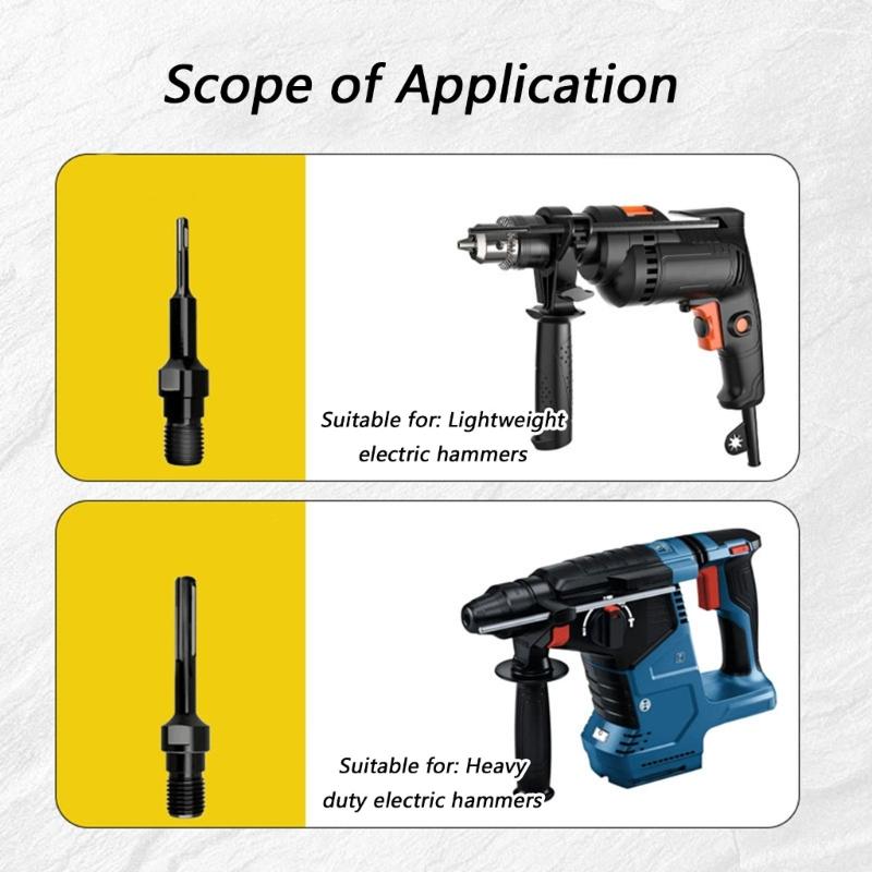 Robustní prodlužovací tyč pro vrtačku se zesíleným závitem pro bezpečné vrtání v úzkých prostorech, průmyslové aplikace