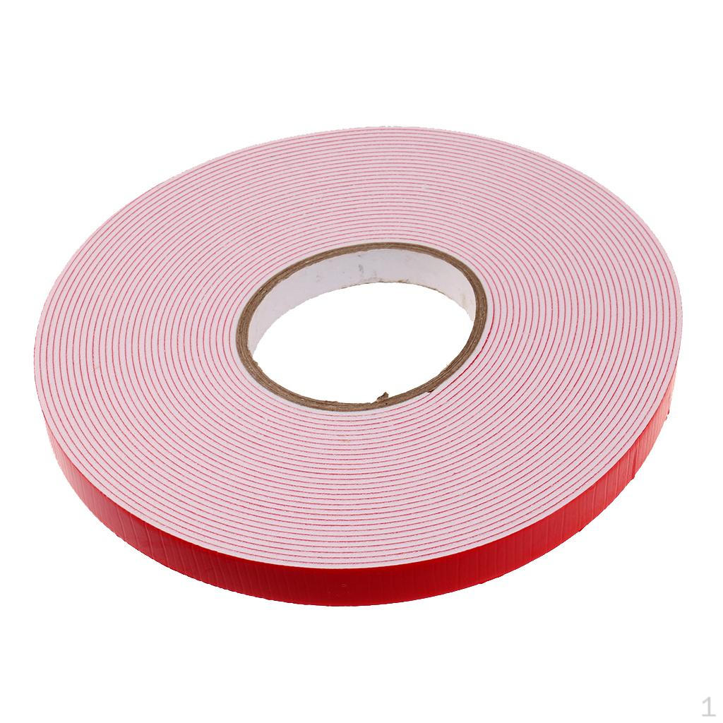 5 Meters Acrylic Double Side Foam Tape Car Attachment 18mm White