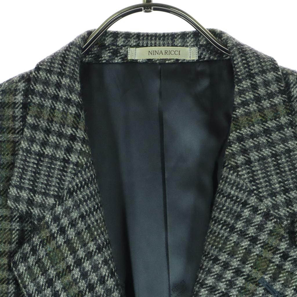 Beauty products NINA RICCI Houndstooth Long sleeve tailored jacket gray Men's Used