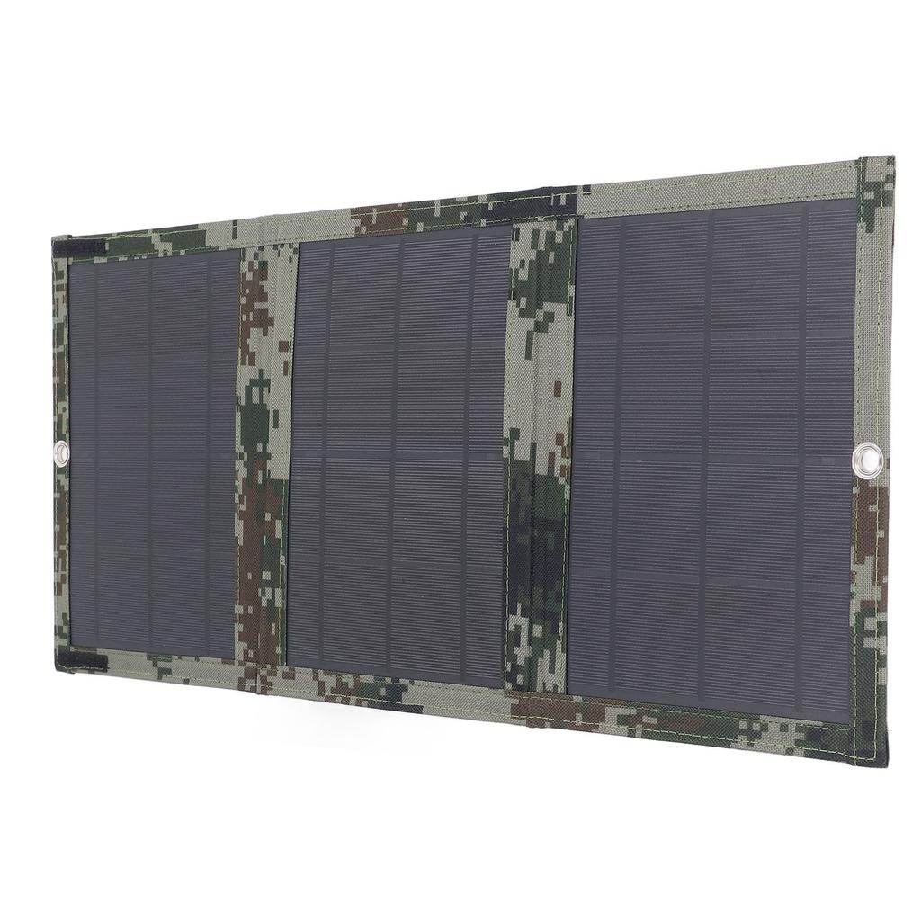 Foldable Solar Power Panel 21W Lightweight Portable Space Saving Waterproof Solar Charger Panel for