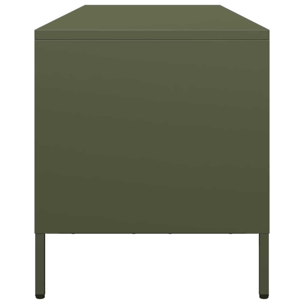 TV Stand Olive Green 135 x 39 x 43.5 cm Cold Rolled Steel