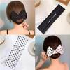 A lazy person's new type of bun hair clipper with a bow, a perfect hair accessory for women