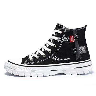 Fashion Men Shoes Vulcanize Canvas Shoes High Top Sneakers Casual Breathable Platform Shoes Man Trainers Tenis Masculino Chunky Sneakers
