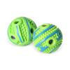 2024 Custom Vinyl Dog Treat Ball Food Dispensing Toy Protruding Grinding Teeth Chew Toys Interactive Slow Feeder