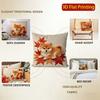 Autumn Shiba Inu Maple Leaf Throw Pillow Covers Pattern Cushion Cover Suitable For Sofa Bedroom Car Pillow Cover