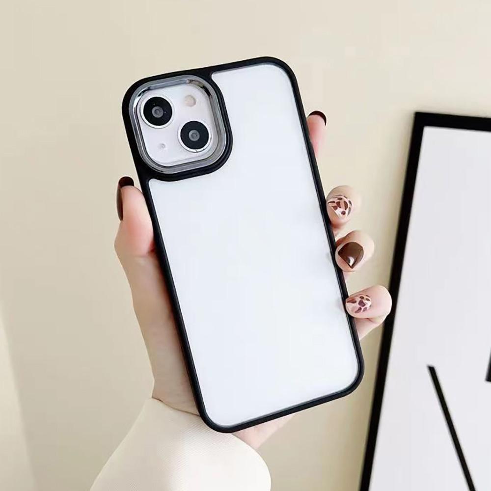 

Чехол для телефона iPhone 13 15 11 12 14 Pro Max Plus 6 7 8 Plus XR XS Max SE 2020 2022 гальванизированный акриловый противоударный модный чехол iPhone 6 чёрный