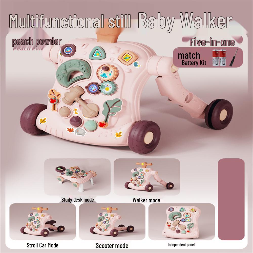 Adjustable 3-in-1 Baby Walker & Pushable Stroller Toy for Ages 0-3