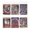20Pieces Aesthetic Decorative Sticker Goth Embossed Sticker for Water Bottle Laptop Scrapbook Skateboard Phone Case