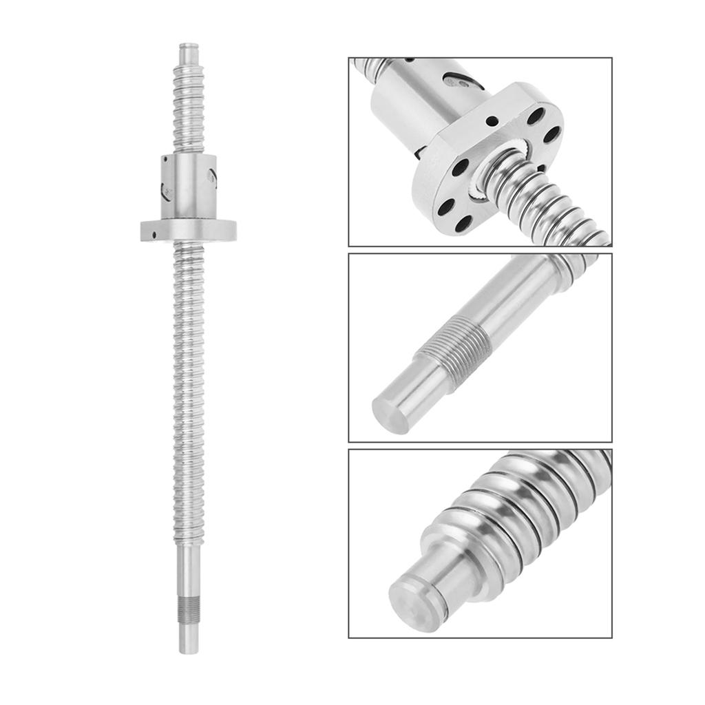 SFU1605 300mm Rolled Ballscrew Ballnut Anti Backlash Without Side End Supports