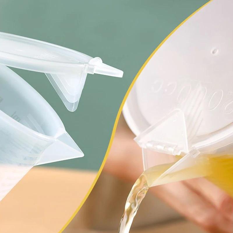 100-5000ml Plastic Measuring Cup with Lid Graduated Liquid Container Kitchen Clear Baking Measuring Tools High Volume
