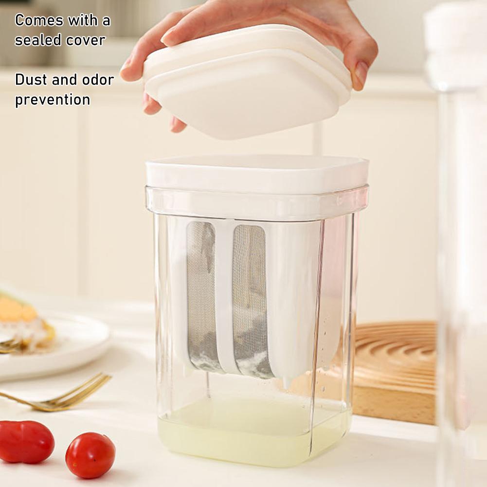 2 In 1 Greek Yogurts Maker Strainer Homemade Whey Separator Kit Large Capacity Ultra-Fine Mesh For Family Portions DIY Baking