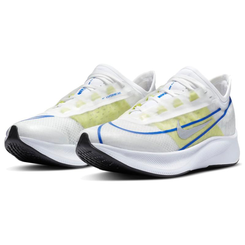 Nike Zoom Fly 3 'White Silver Blue Lime' Women's Sneakers Casual AT8241-104