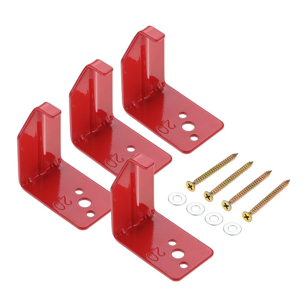 4pcs Iron Heavy Duty Wall Mounted Bracket for Extinguisher Universal Holder Wall Hook with Screws for Home Office Hardware