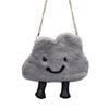 Soft and Cozy Cloud Shaped Handbag Versatile Shoulder Bag Crossbody Bags for Women Girls