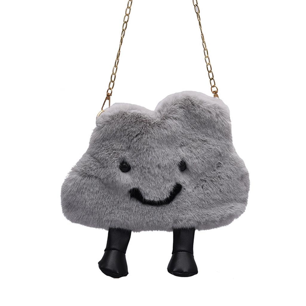 Soft and Cozy Cloud Shaped Handbag Versatile Shoulder Bag Crossbody Bags for Women Girls