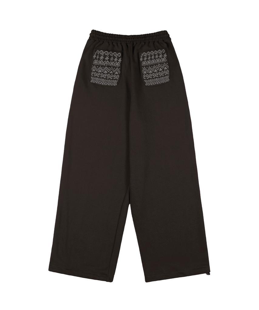 Kaipai Glyph Sweatpants (Brown) K25Zc179