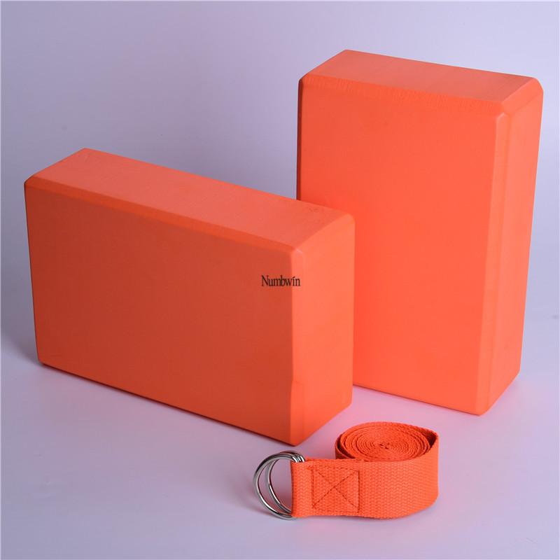 Yoga Block Set Eva Foam With Antislip Design For Home Fitness And Stretching