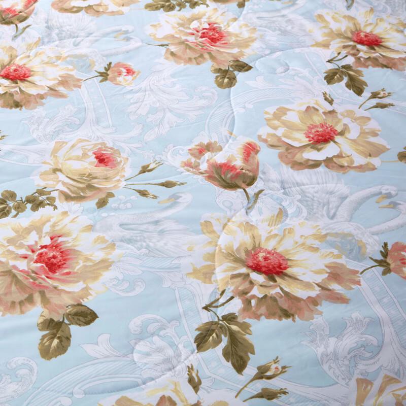 Fuanna Tussah Silk Cool-Touch Printed Summer Quilt