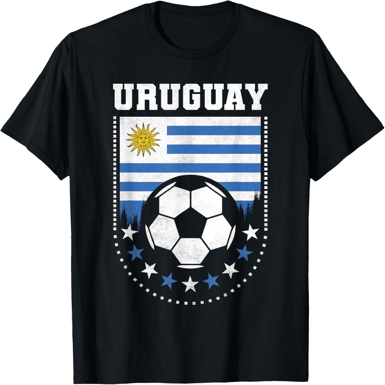 Uruguay Flag Soccer Fan T-Shirt S