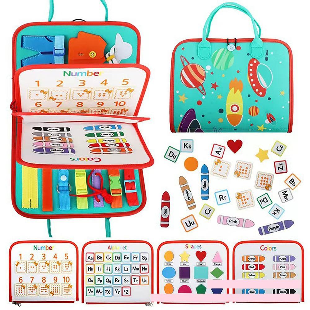 

Table Game Busy Board Felt Recognition Toy For 3 Year Old Girl Bithday Gift Ideas STYLE F