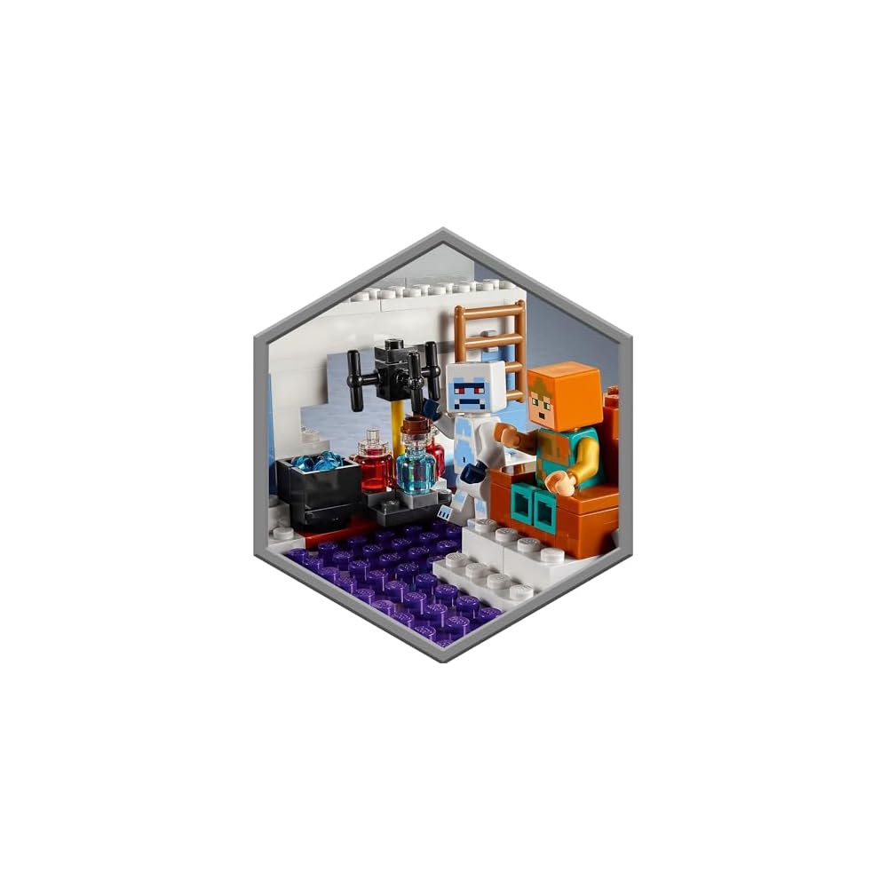 LEGO Minecraft Ice Castle Gift Set 21186 Building Blocks Toy for Kids Age 8 and Up