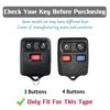 3/4 Buttons Silver Key Cover For Ford F150 F250 Focus Ranger Explorer Freestyle E150 Econoline For Lincoln Mercury TPU Case Bag