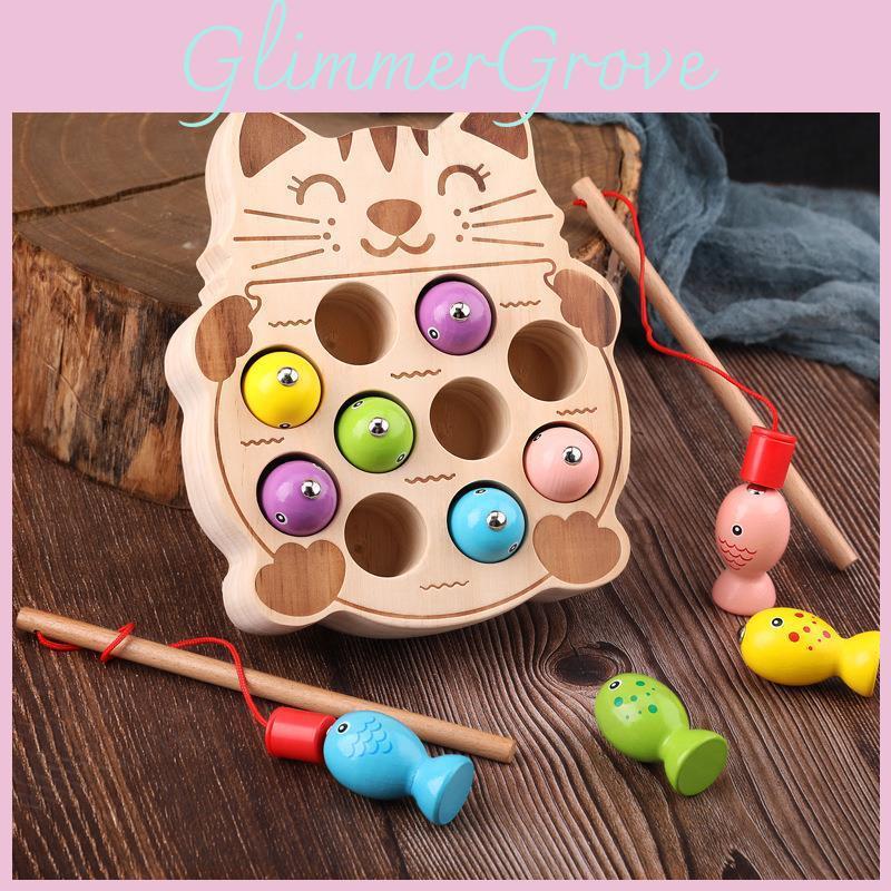 Baby Magnetic Wooden Toy Children Educational Puzzle Skill Gift Development