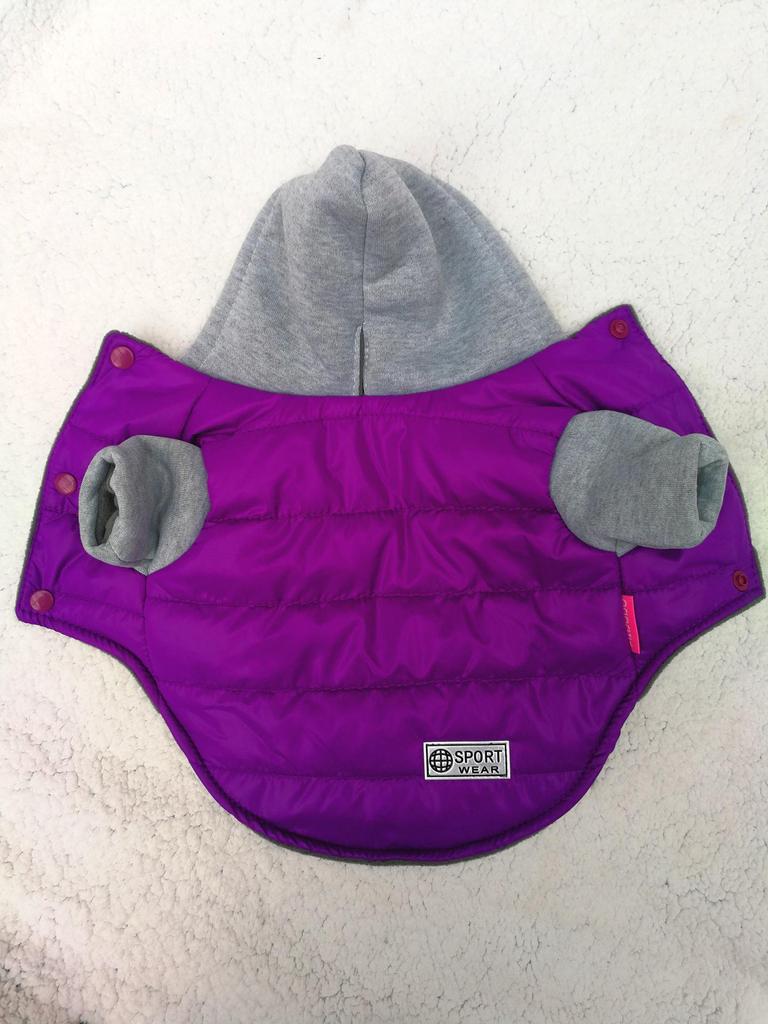 Dog Winter Cotton-Padded Coat & Vest, PU Nylon, Pet Warm Clothing