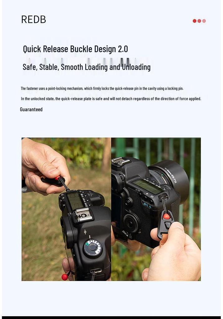 Quick Release Crossbody & Wrist Camera Strap for DSLR/Mirrorless - Photography Accessory