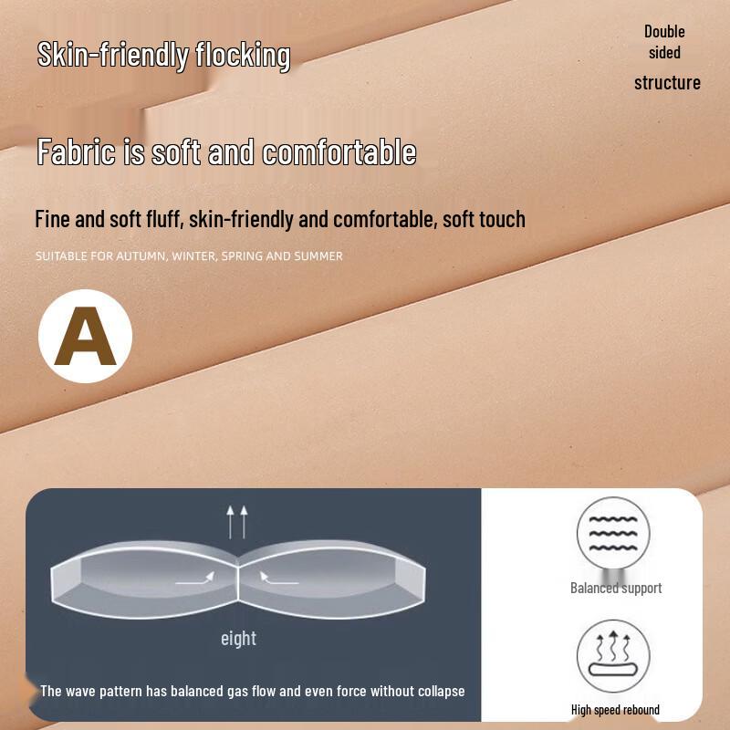 OEING Self-Inflating Car Travel Air Mattress with Head Guard
