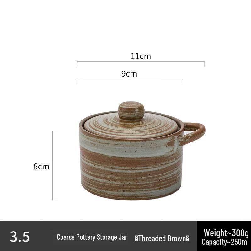 

ZISIZ Retro Ceramic Lidded Stew Pot