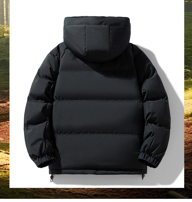 Men's 2025 Thickened Down Cotton Hooded Winter Jacket for Cold Protection Workwear
