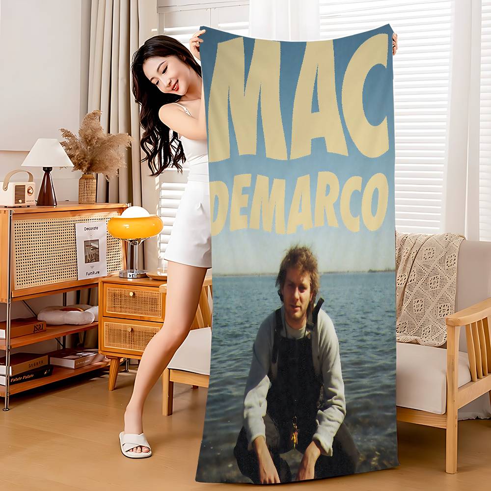 M-Mac Demarco Mikrofaserdecke Schnell trocknende Strandtücher Übergröße Druck Super saugfähige Poolhandtuchdecke
