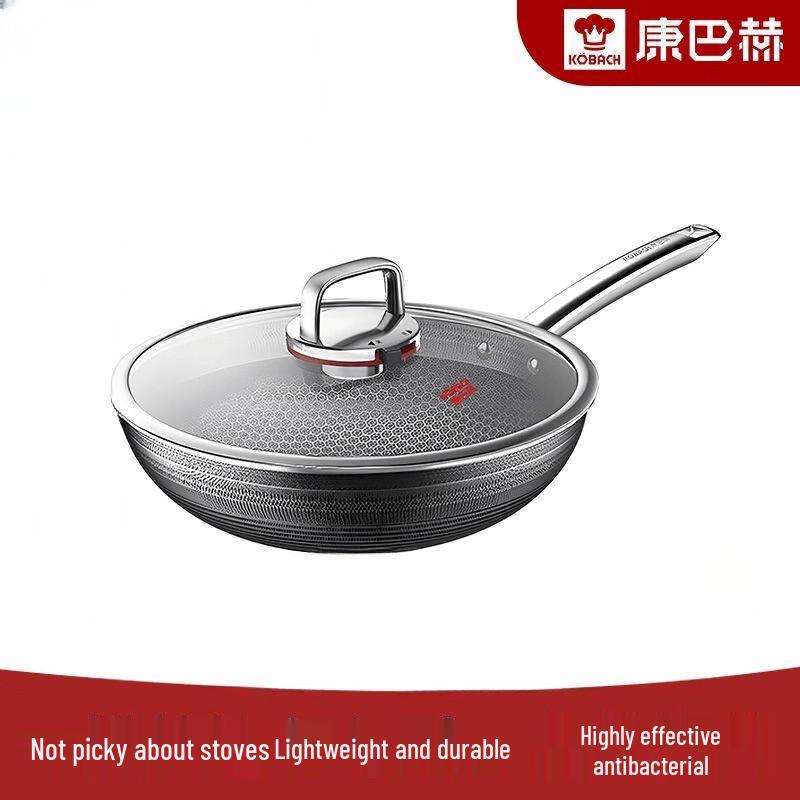 Kobach 6th Gen Antibacterial Honeycomb Non-stick Wok