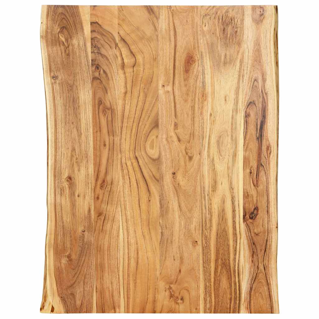 vidaXL Tischplatte Massivholz Akazie 80x(50-60)x2,5 cm braun