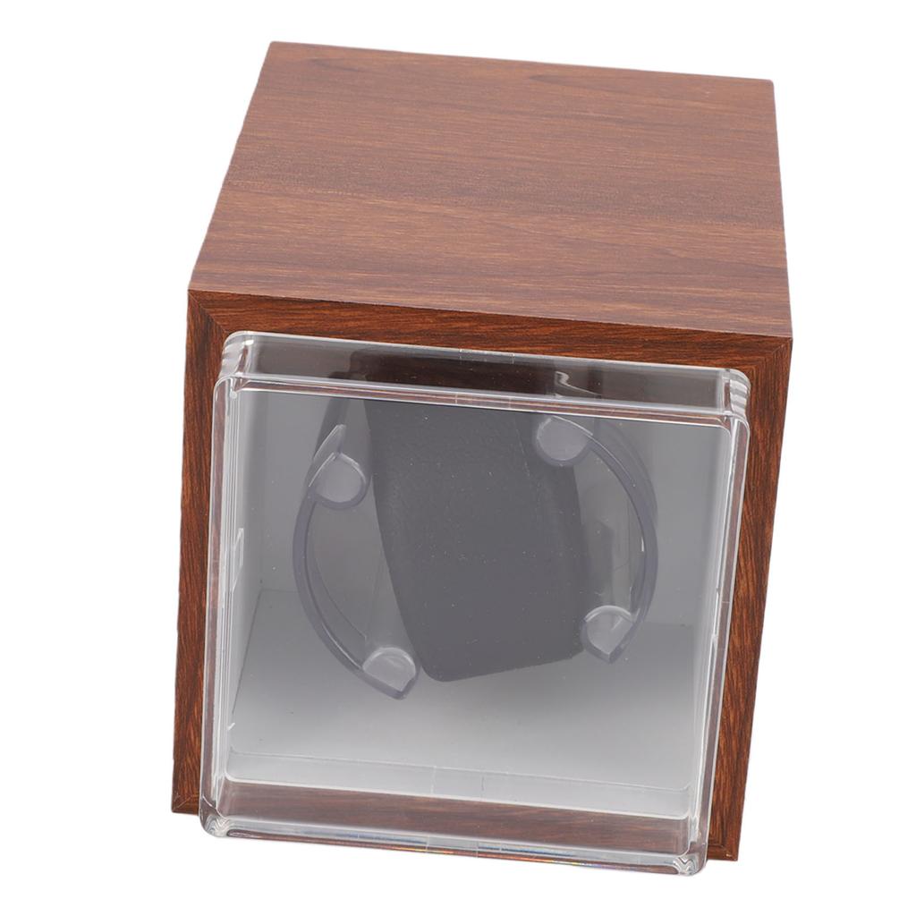 Single Watch Winder Anti Magnetic Automatic Mechanical Watch Winder Storage Box with LED Light for Men Birthday Gift